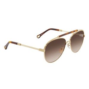 CHLOE Havana Aviator Sunglasses